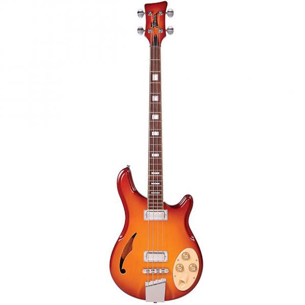 Custom Italia Rimini 4 Bass Guitar Cherry Sunburst w/ Italia Deluxe Gig Bag #1 image