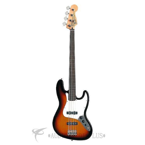 Custom Fender Standard Jazz Bass Fretless Rosewood Fingerboard 4S Electric Bass Guitar Brown Sunburst - 146 #1 image