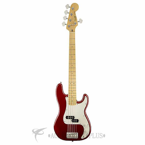 Custom Fender Squier Vintage Modified Precision Maple Fingerboard 5-String Electric Bass Guitar CAR #1 image