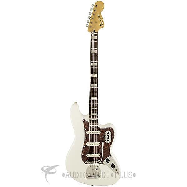 Custom Fender Squier Vintage Modified Rosewood Fingerboard 6 Strings Electric Bass Guitar Olympic White #1 image
