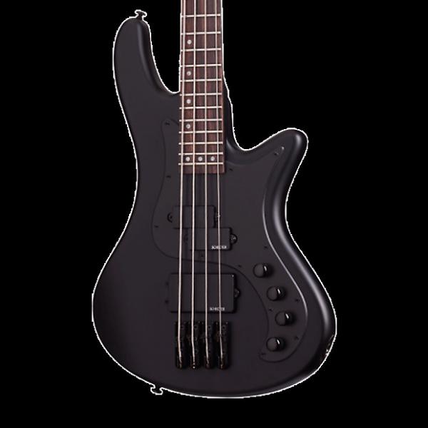 Custom Schecter Stiletto Stealth-4 Bass - Satin Black #1 image