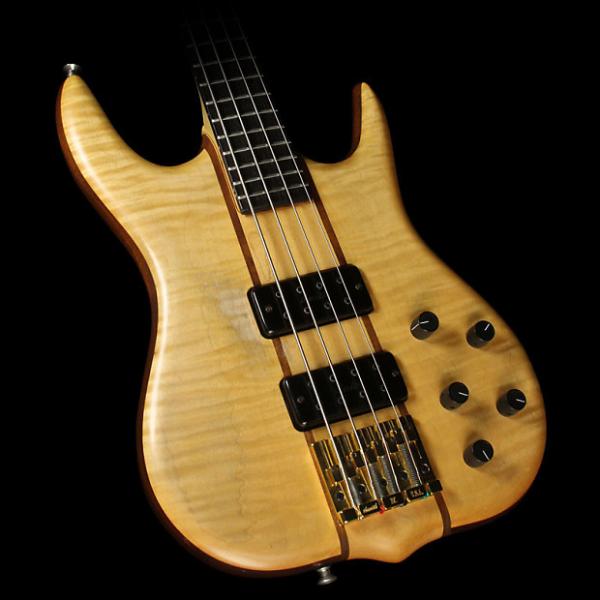 Custom Used 1996 Ken Smith CR4 Maple Top Electric Bass Guitar Natural #1 image
