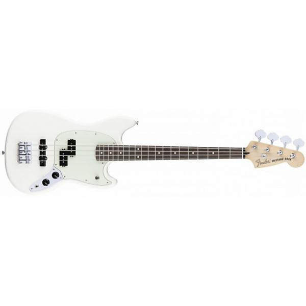 Custom Fender Mustang Bass PJ Olympic, White #1 image