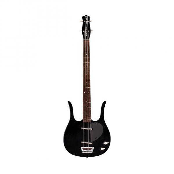 Custom Danelectro Bass Guitar - 58 Longhorn Reissue - Black #1 image