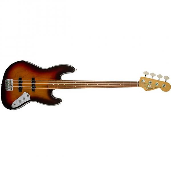 Custom Fender Jaco Pastorius Jazz Bass Guitar Fretless 3-Color Sunburst + Hard Case #1 image