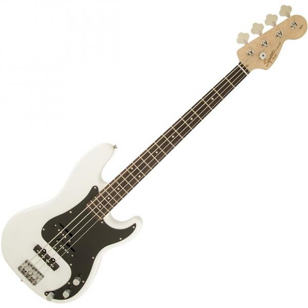 Custom Squier Affinity Series Precision Bass PJ Electric Bass - Olympic White #1 image