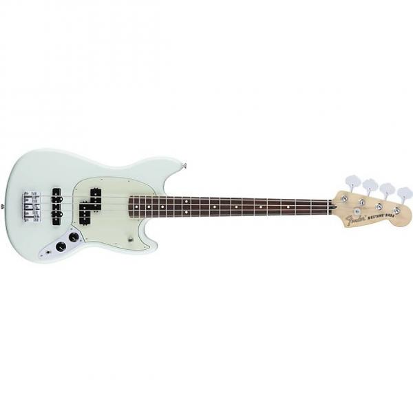 Custom Fender Mustang PJ 4-String Electric Bass Guitar Rosewood Fingerboard Sonic Blue #1 image