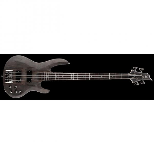 Custom ESP LTD B-204 B Series Bass Guitar 4-string See Thru Black Satin Maple Top w/ Active EQ LB-204SMSTBLKS #1 image