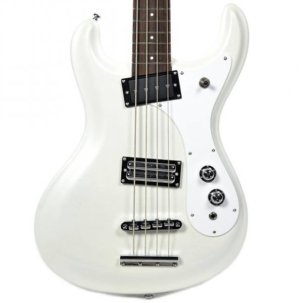 Custom Danelectro D64 Bass White #1 image