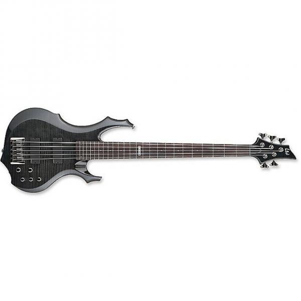 Custom ESP LTD F-415FM Bass in See-Through Black #1 image