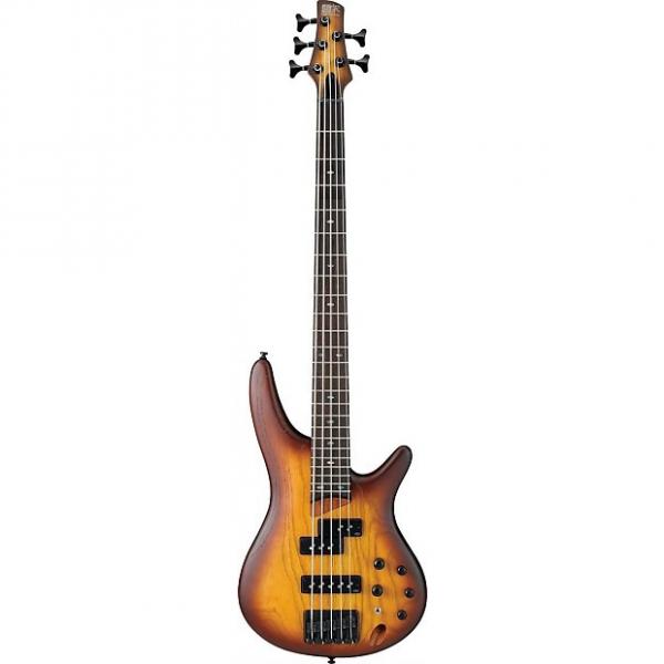 Custom Ibanez SR655 SR Series 5-String Bass Guitar - Brown Burst Flat #1 image