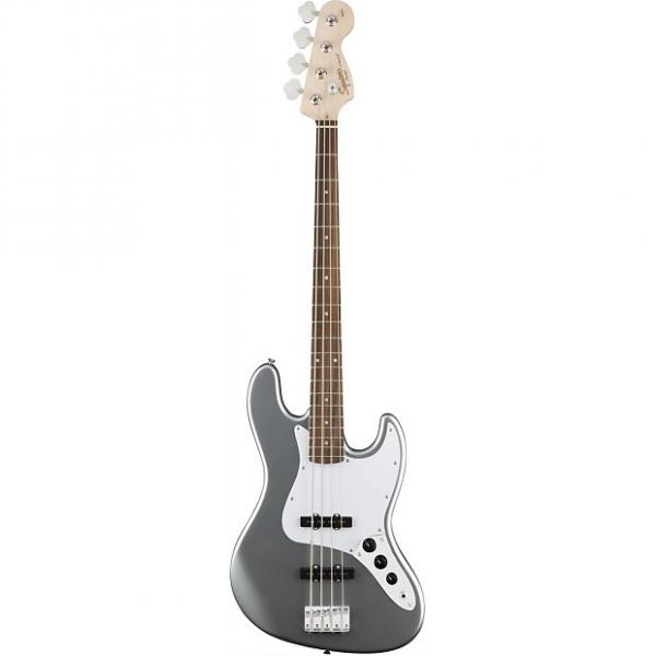 Custom Squier Affinity Series Jazz Bass Guitar - Slick Silver #1 image