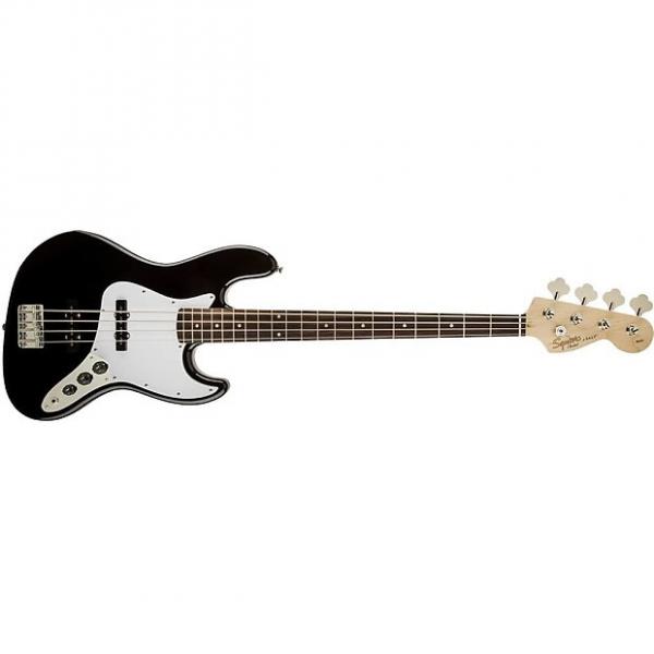 Custom Squier Affinity Jazz 4-String Electric Bass Guitar Rosewood Fingerboard Black #1 image