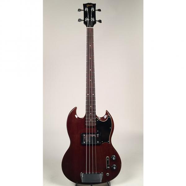 Custom 1972/1973 Cherry Mahogany Gibson EB-4L with Original Soft Shell Case #1 image