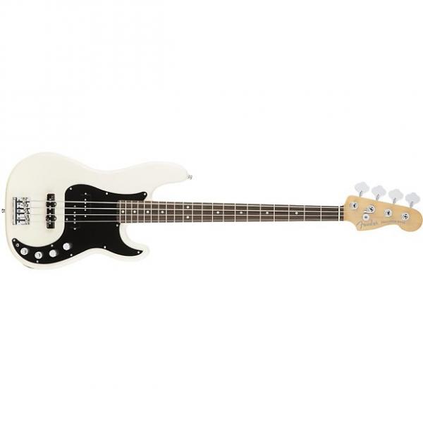 Custom Fender American Elite Precision Bass Guitar Rosewood Olympic White + Case #1 image