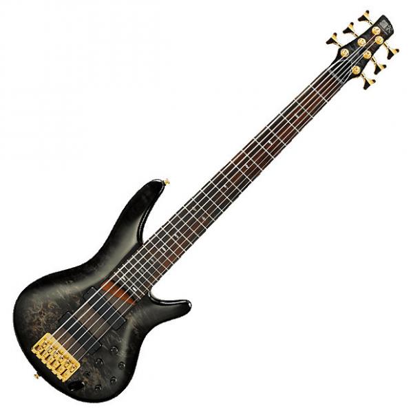 Custom Ibanez SR806 TGB Transparent Gray Burst 6-String Electric Bass Guitar #1 image