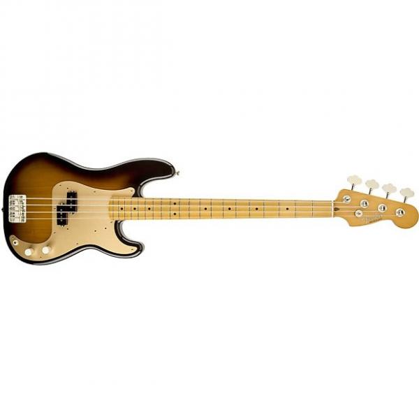 Custom Fender Classic Series '50s Precision Bass Guitar Maple Fretboard 2-Tone Sunburst #1 image