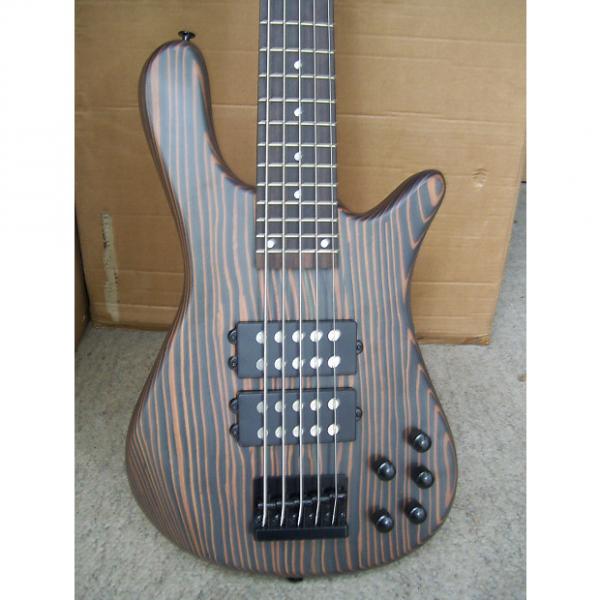 Custom Bass guitar, Zebra wood body, active, , 5 string #1 image