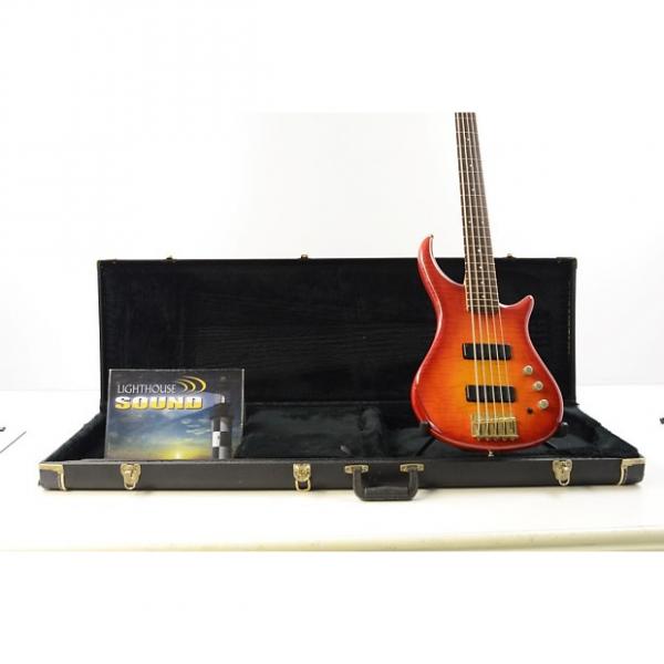 Custom Pedulla ThunderBolt 5 String Electric Bass - Cherry Sunburst w OHSC Bartolini #1 image
