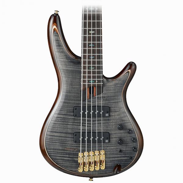 Custom Ibanez SR1405E 5-String Electric Bass - Transparent Gray Black #1 image