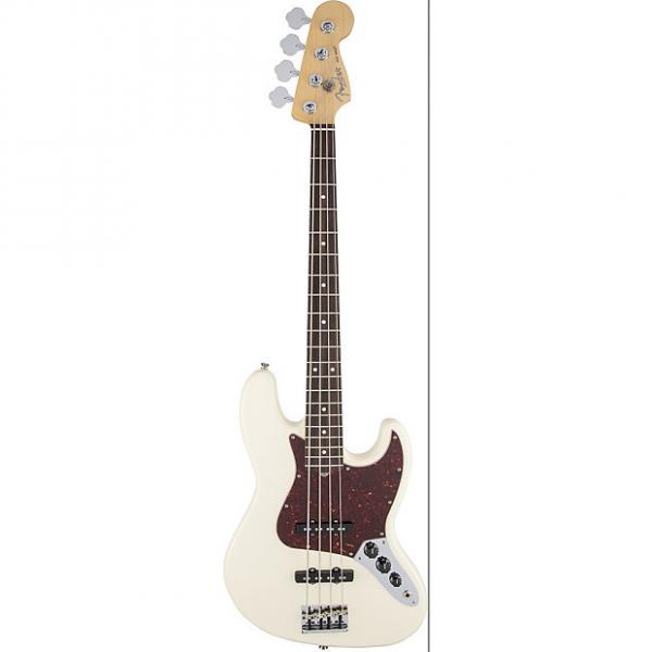 Custom Fender American Standard Jazz Bass RW in Olympic White with Hardshell Case 2016 #1 image