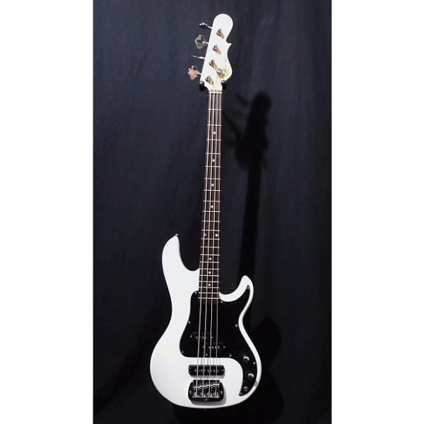 Custom G&amp;L Tribute SB2 Electric Bass in Gloss White &amp; Gig Bag #1005 #1 image