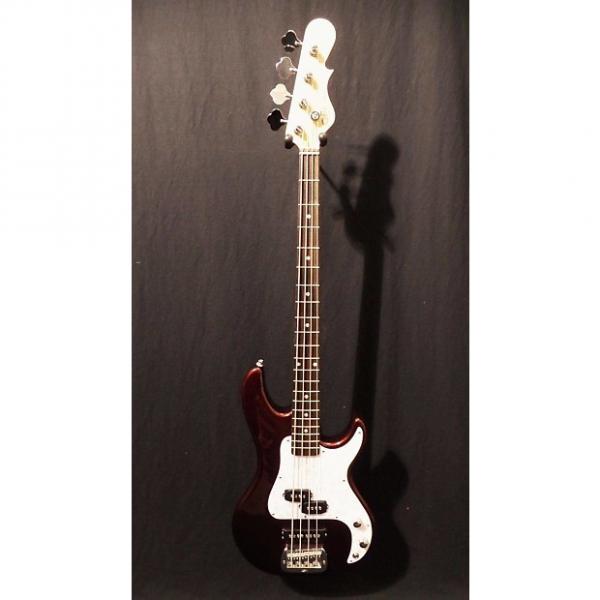 Custom G&amp;L Tribute SB2 Electric Bass in Bordeaux Red Metallic &amp; Gig Bag #8274 #1 image