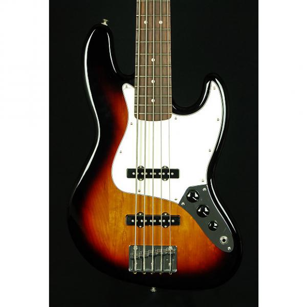 Custom New! Fender MIM Standard Jazz Bass V 5-String Electric Bass - Brown Sunburst #1 image