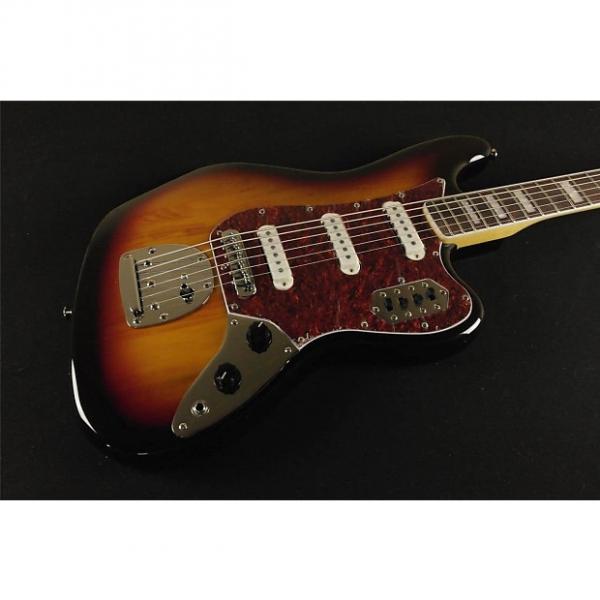 Custom Squier by Fender Vintage Modified Bass VI - 3-Tone Sunburst (315) #1 image