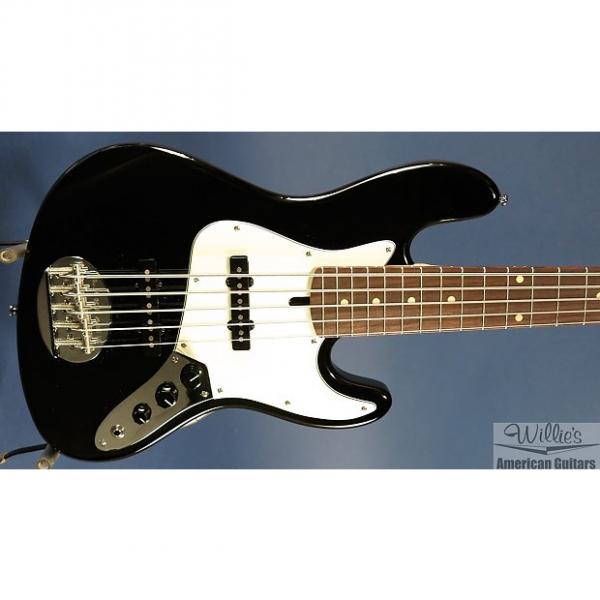 Custom New Lakland Skyline Vintage 55-60 5-string J bass - black #1 image