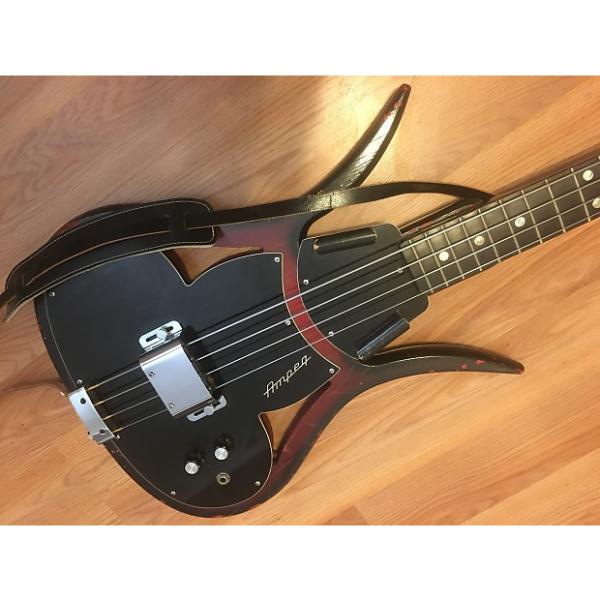 Custom Ampeg ASB-1 Devil Bass Rare Solid Body W/Original Case and Paperwork and Ampeg Strap #1 image