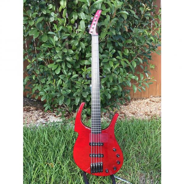 Custom Parker Fly Bass 5 String 2003 Red &quot;Time Machine&quot; Instrument #1 image