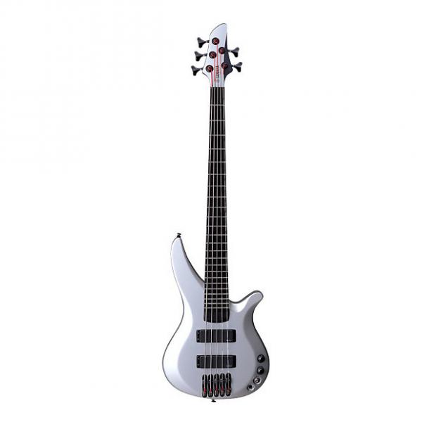 Custom Yamaha  TRBX 775 Silver 5 String Bass w/ Gator Feather-light Hardcase #1 image