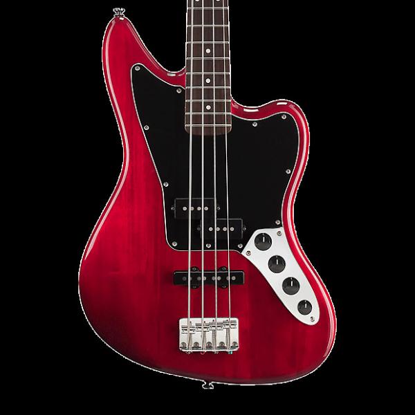 Custom Squier Vintage Modified Jaguar Bass Special - Crimson Red Transparent #1 image