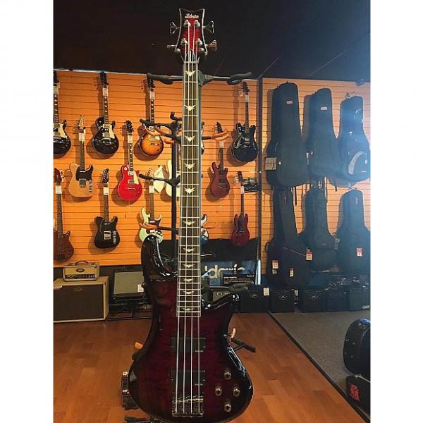 Custom Schecter Stiletto Extreme 4 Black Cherry Electric Bass #1 image