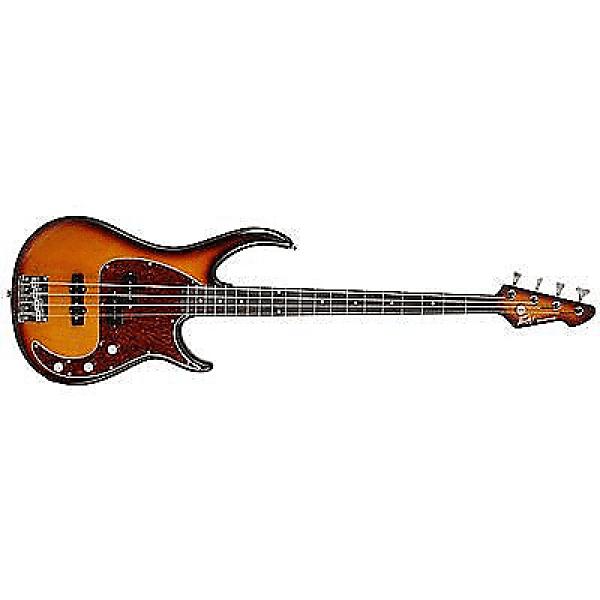 Custom Peavey Milestone 4-String Maple Neck Electric Bass Viintage Brown Sunburst #1 image