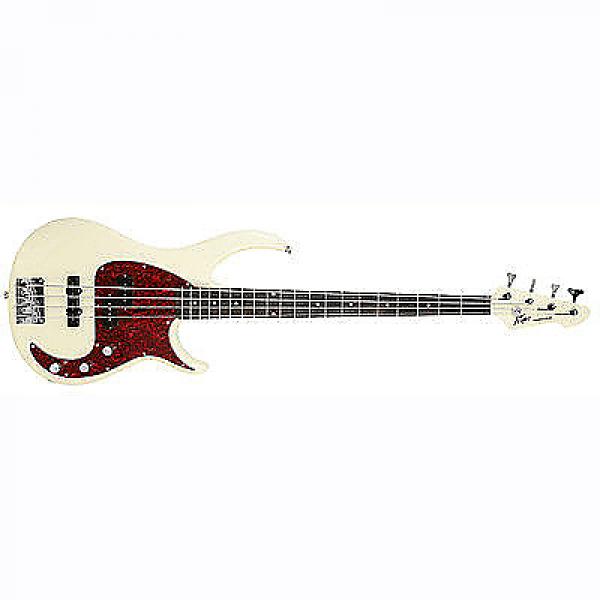 Custom Peavey Milestone 4-String Maple Neck Beginner Starter Electric Bass Guitar Ivory #1 image