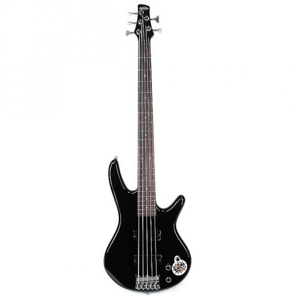 Custom Ibanez Gio GSR205 5-String Electric Bass Guitar Black #1 image