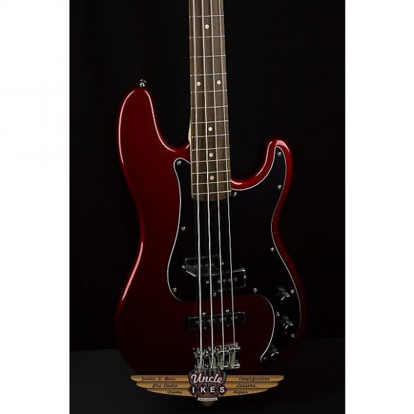 Custom Squier Affinity Series PJ Bass Guitar in Metallic Red #1 image