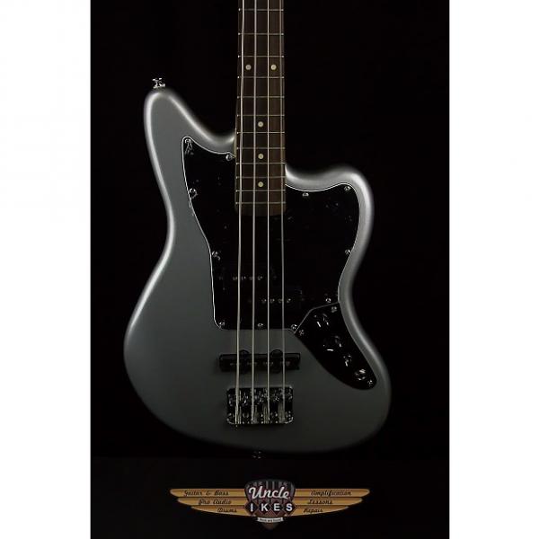 Custom Squier  SS Vintage Modified Jaguar Bass in Silver #1 image