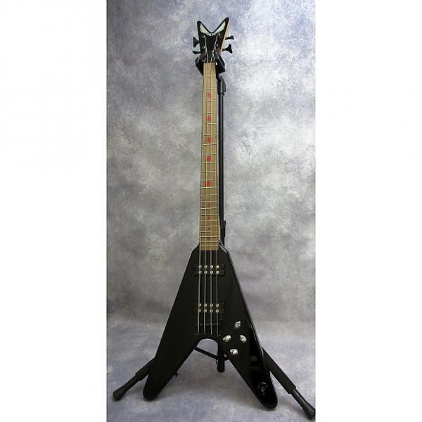 Custom Dean V Metalman 4 String Electric Bass Guitar  Black #1 image