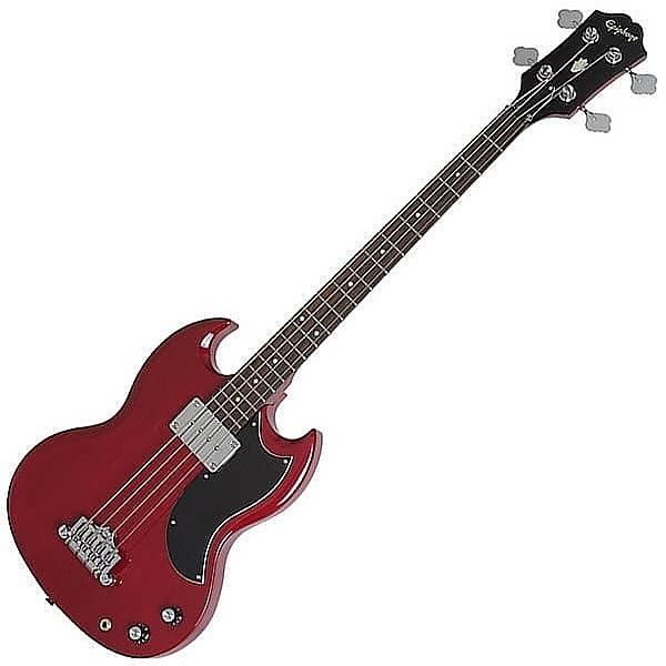 Custom Epiphone EB0 Bass in cherry #1 image