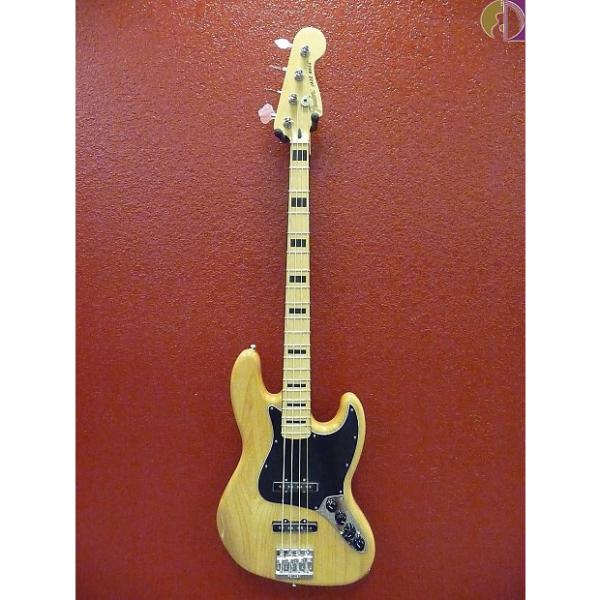 Custom Fender Deluxe Active Jazz Bass Ash, Natural, Gig Bag Included #1 image
