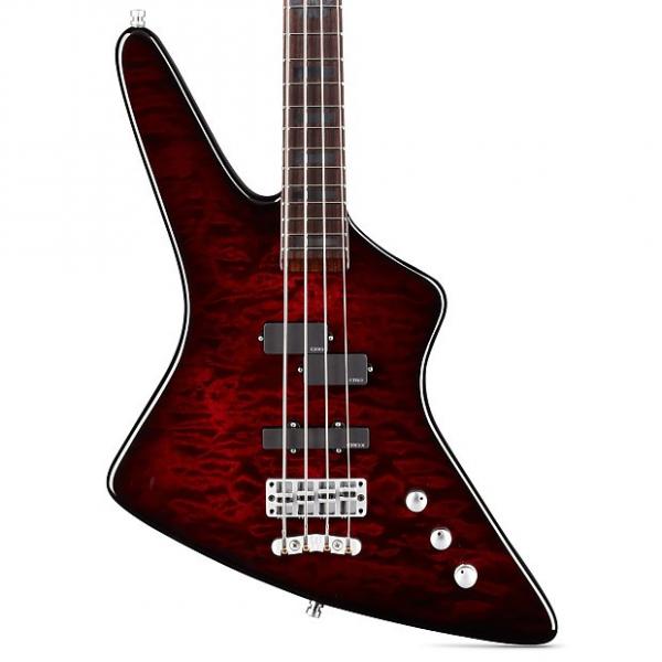 Custom Warwick Custom Shop Reverso Rex Brown Signature Bass, Burgundy Blackburst Transparent High Polish #1 image