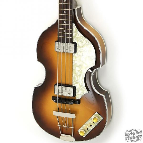 Custom Hofner Birdseye Maple 500/1 V62 Violin Bass Dark Burst B-Stock #1 image