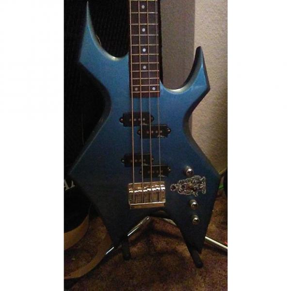 Custom BC Rich Warlock bass Platinum series Blue #1 image
