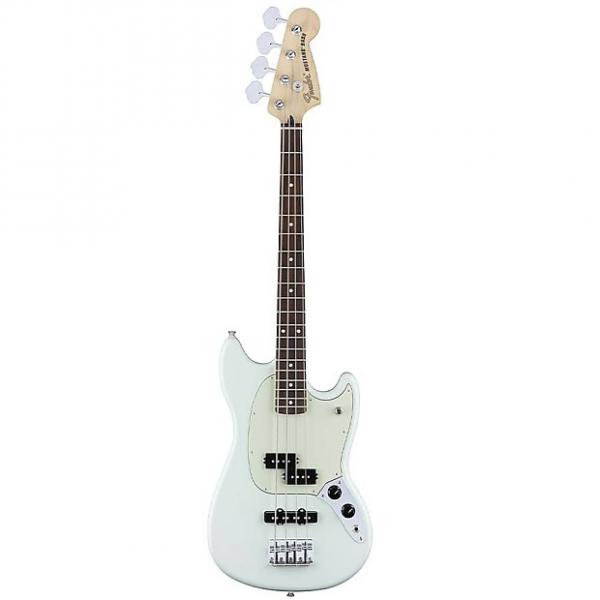 Custom Fender Mustang Bass PJ Sonic Blue 4-String Electric Bass #1 image