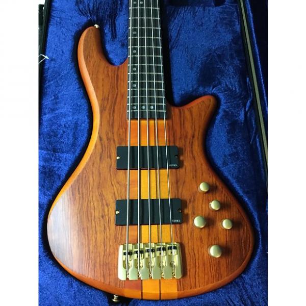 Custom Schecter  Stiletto Studio 5 String Bass 2016 Natural #1 image
