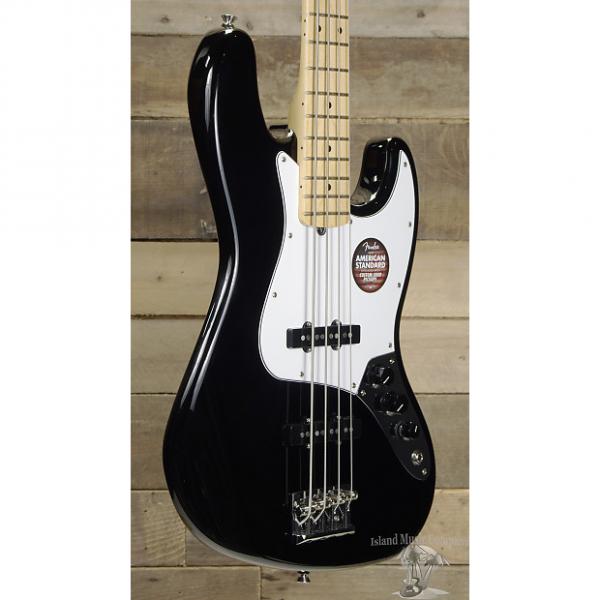 Custom Fender American Standard Jazz Bass Black Finish w/ Case #1 image