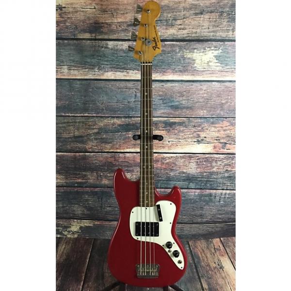 Custom Fender Musicmaster Bass 1971 Red with hard shell case #1 image